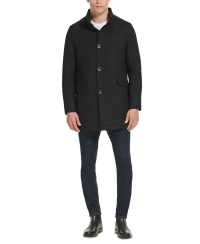 KENNETH COLE MEN'S WOOL BUTTON CAR COAT