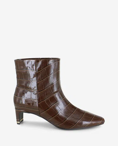 KENNETH COLE Miranda Croco Heel Bootie