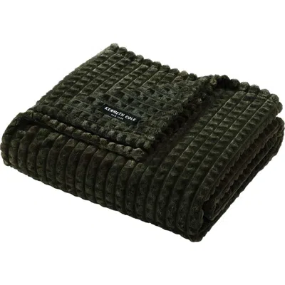 KENNETH COLE NEW YORK KENNETH COLE NEW YORK SOLID TEXTURED PLUSH THROW