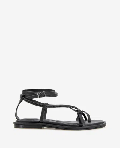KENNETH COLE PAROS LEATHER BEADED SANDAL