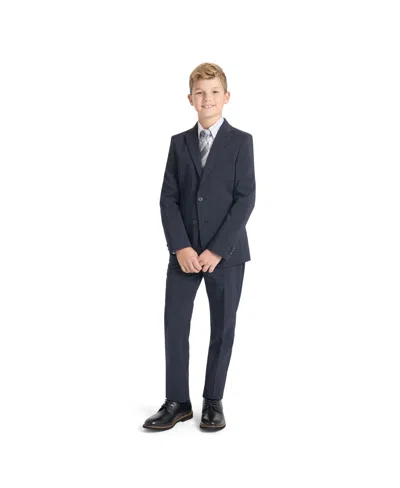 KENNETH COLE REACTION BIG BOYS SLIM FIT 2 PIECE STRETCH SUIT