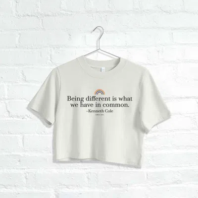 KENNETH COLE WOMEN'S DIFFERENT CROPPED TEE