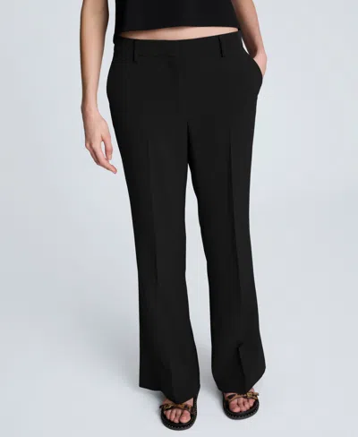 KENNETH COLE WOMEN'S LUXE TWILL FLARE LEG PANT