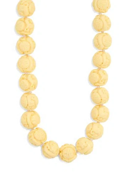 KENNETH JAY LANE KENNETH JAY LANE CARVED RESIN BEADED NECKLACE