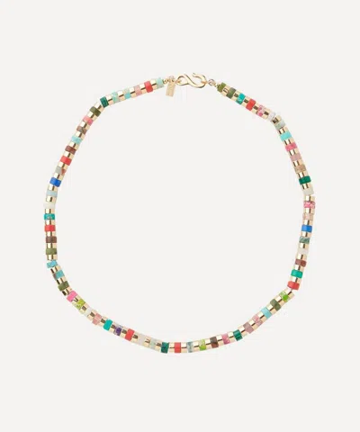 KENNETH JAY LANE KENNETH JAY LANE GOLD-PLATED GEMSTONE BEADED NECKLACE