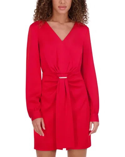 KENSIE KENSIE MATTE SATIN MINI DRESS