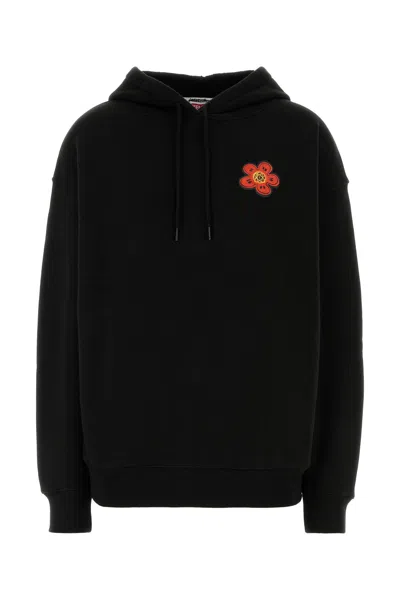 KENZO KENZO BLACK COTTON KENZO X FUTURA 2000 SWEATSHIRT
