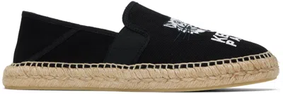 KENZO BLACK KENZO PARIS ELASTIC ESPADRILLES