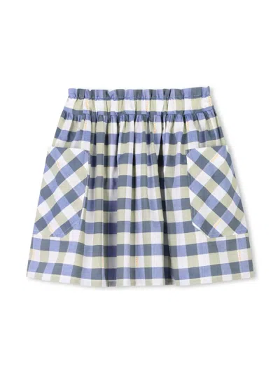 KENZO CHECK-PRINT SKIRT
