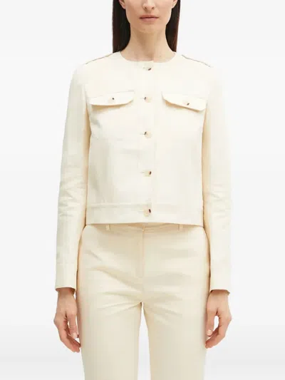 KENZO COTTON COLLARLESS JACKET