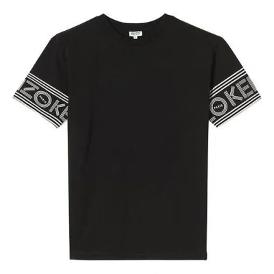 KENZO KENZO Cuff Logo Cotton Short Sleeve T-Shirt 'Black'