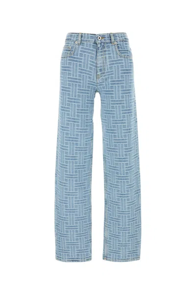 KENZO EMBROIDERED DENIM JEANS