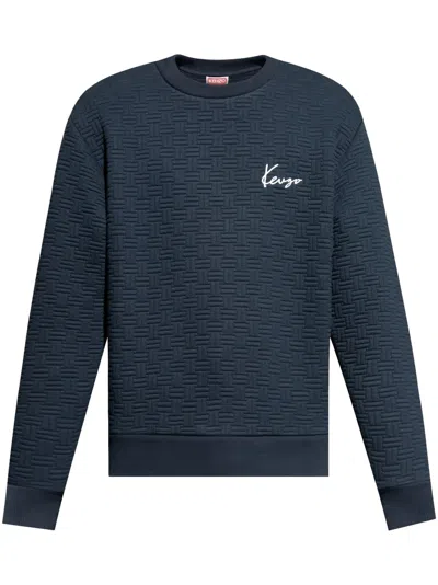 KENZO EMBROIDERED-LOGO SWEATSHIRT
