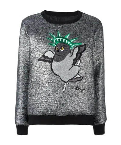 KENZO EMBROIDERED PATTERN SWEATER