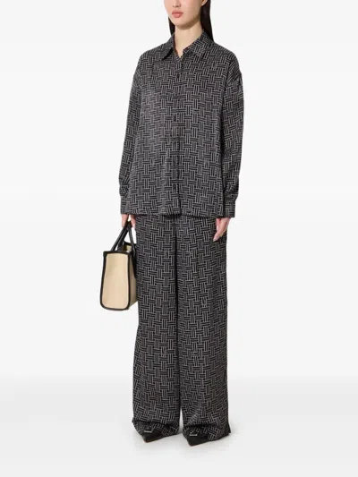 KENZO GEOMETRIC-PATTERN SHIRT