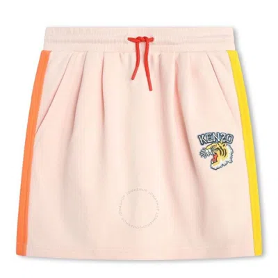KENZO KENZO GIRLS TIGER MOTIF DRAWSTING SKIRTS
