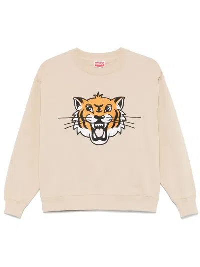 KENZO HAPPY TIGER-EMBROIDERED SWEATSHIRT