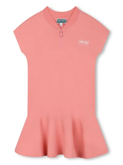 KENZO LOGO-PRINT COTTON DRESS