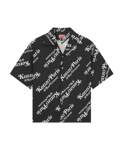 KENZO KENZO MONOGRAM PRINTED BUTTONED SHIRT