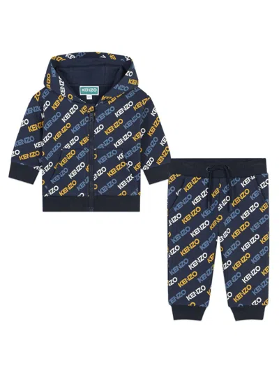KENZO LOGO-PRINT COTTON TRACKSUIT