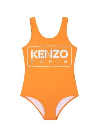 KENZO LOGO-PRINT SWIMSUIT
