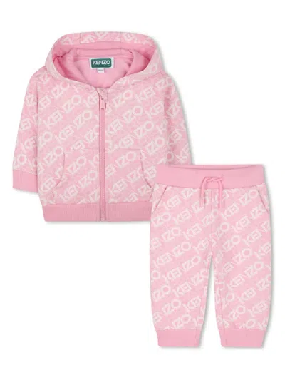KENZO LOGO-PRINT TRACKSUIT SET
