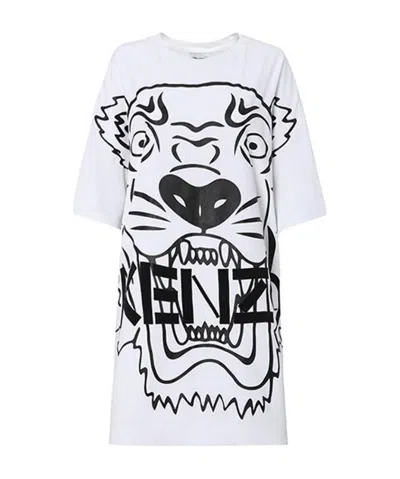 KENZO LOGO PRINTED DRESS