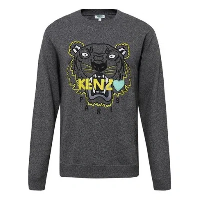 KENZO KENZO Love Large Tiger Head Embroidered Sweatshirt 'Dark Grey'