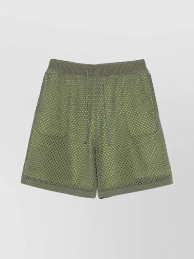 KENZO MESH SHORTS WITH REAR PATCH POCKET