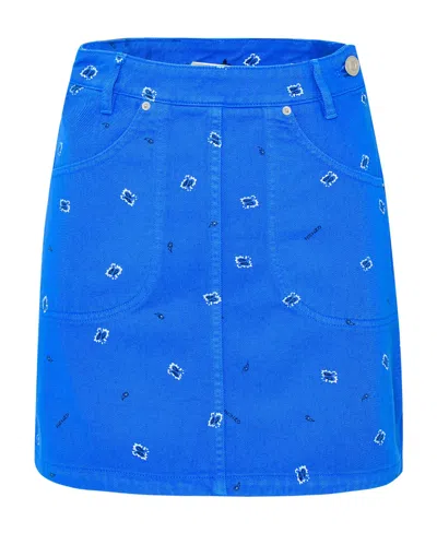 KENZO KENZO PAISLEY PRINTED A-LINE MINI SKIRT