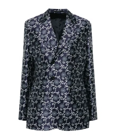 KENZO 'KENZO MARGUERITE' WAISTED BLAZER