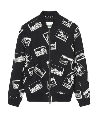 KENZO PRINTED BASEBALL JACKET