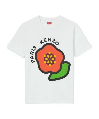 KENZO KENZO LOGO PRINTED CREWNECK T-SHIRT