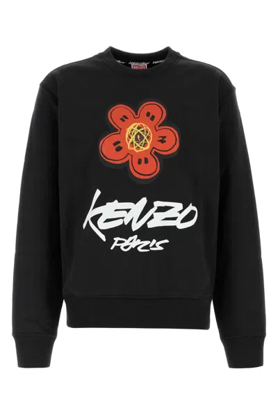 KENZO SLATE COTTON SWEATSHIRT