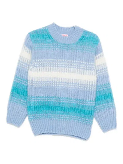 KENZO STRIPED CREW-NECK SWEATER