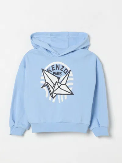 KENZO SWEATER KENZO KIDS KIDS COLOR BLUE