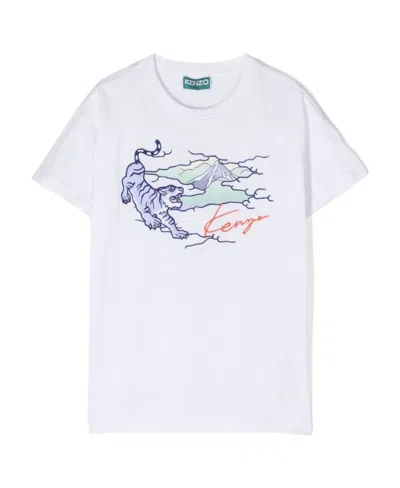 KENZO T-SHIRT WITH ROUND NECK AND SHORT SLEEVES