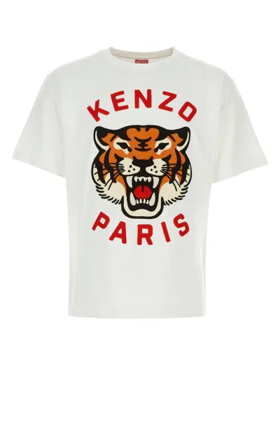 KENZO WHITE COTTON OVERSIZE T-SHIRT