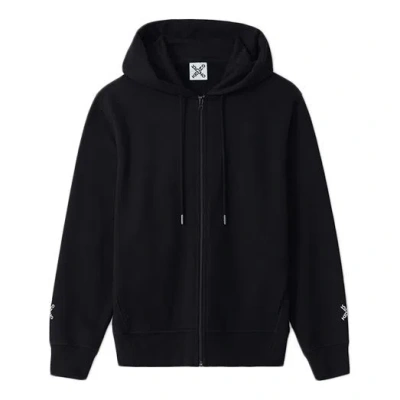 KENZO (WMNS) KENZO FW20 Alphabet Printing hooded Zipper Hoodie Black