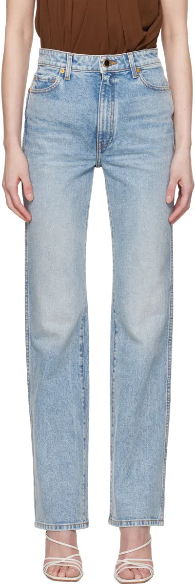 KHAITE BLUE DANIELLE STRETCH JEANS