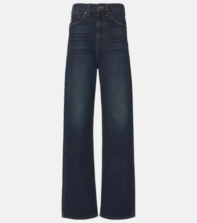 KHAITE BONNIE HIGH-RISE WIDE-LEG JEANS