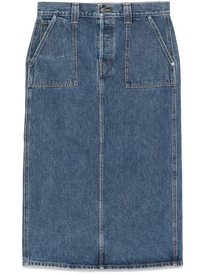 KHAITE GENEVIEVE MIDI SKIRT