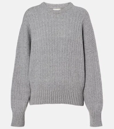 KHAITE LENNOX RIBBED-KNIT CASHMERE SWEATER