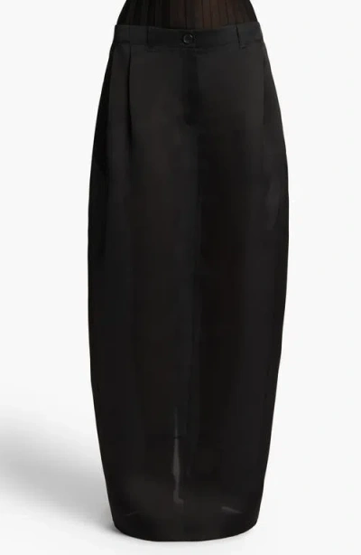 KHAITE KHAITE LUCIAN PLEATED SILK ORGANZA MAXI SKIRT