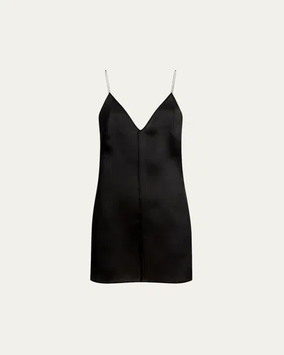 KHAITE TALSIE V-NECK SILK TANK TOP