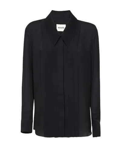 KHAITE KHAITE DORIAN PLEATED SHIRT