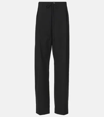 KHAITE TRENTON WOOL WIDE-LEG PANTS