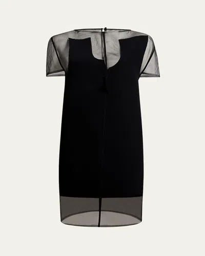 KHAITE WINONA PANELED MINI DRESS