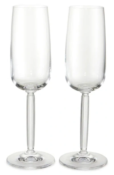 KÄHLER KAHLER HAMMERSHØI SET OF 2 CHAMPAGNE FLUTES