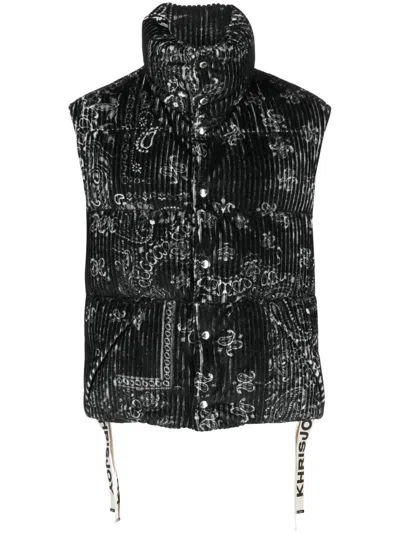 KHRISJOY PAISLEY-PRINT PADDED GILET
